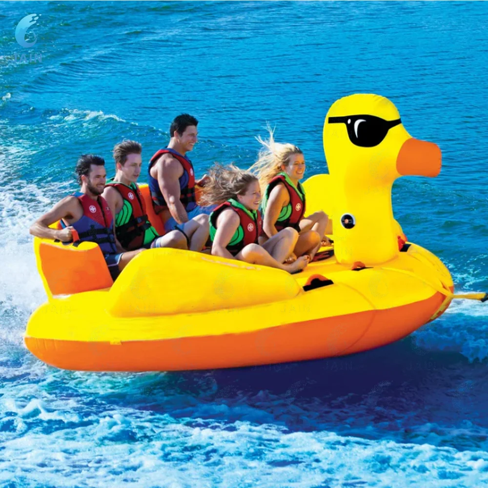 5 Person Giant Duck Inflatable Towable Tube for Water Sports Towable Boat Yellow Duck Shaped Water Ski Tube for Adults and Kids
5 Person Giant Duck Inflatable Towable Tube for Water Sports Towable Boat Yellow Duck Shaped Water Ski Tube for Adults and Kids