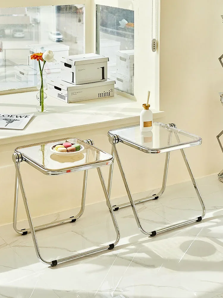 Nordic Folding Coffee Table Metal Transparent Home Living Room TV Cabinet Sofas Side Portable Storage Table Furniture Customized
Nordic Folding Coffee Table Metal Transparent Home Living Room TV Cabinet Sofas Side Portable Storage Table Furniture Customized