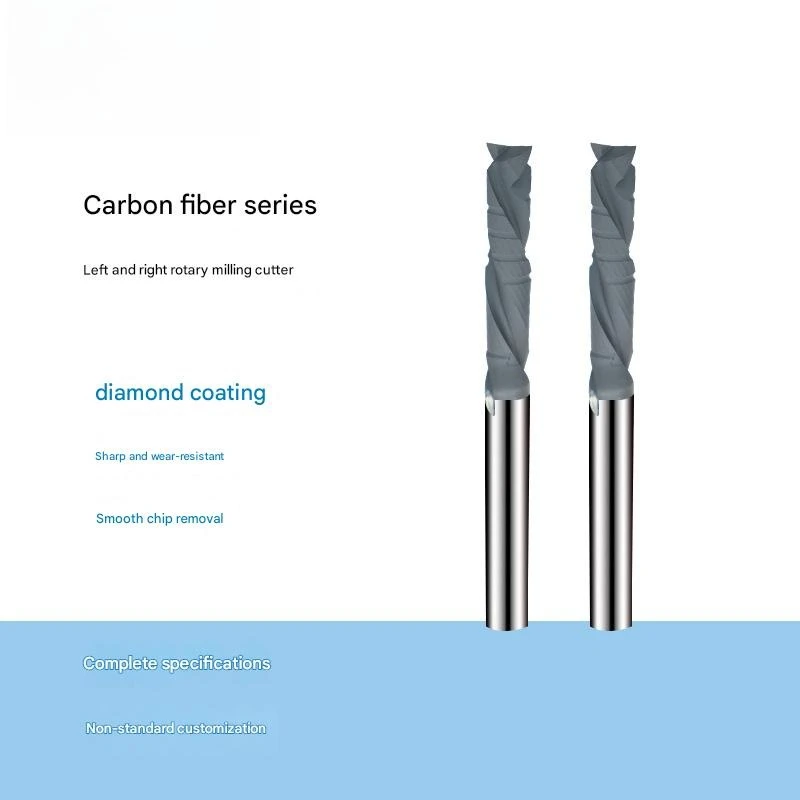 Diamond Coated Left and Right Rotary Milling Cutter Composite Tungsten Steel Cutter Alloy Glass Carbon Fiber Burr Suppressing
Diamond Coated Left and Right Rotary Milling Cutter Composite Tungsten Steel Cutter Alloy Glass Carbon Fiber Burr Suppressing