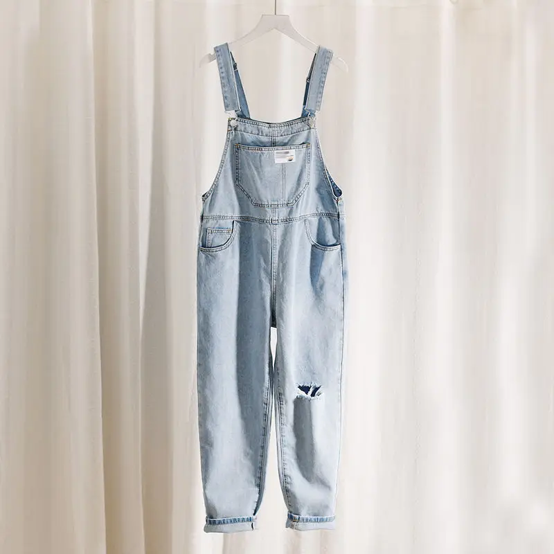 Boyfriend Loose Jeans Overalls For Women Casual Plus Size Hole Denim Jumpsuit Straps Baggy Cargo Pants Big Pockets Dungarees
Boyfriend Loose Jeans Overalls For Women Casual Plus Size Hole Denim Jumpsuit Straps Baggy Cargo Pants Big Pockets Dungarees