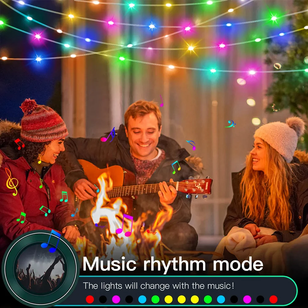 USB Smart Fairy Lights WS2812B RGB+IC IP65 Waterproof LED Light Rope Bluetooth String Christmas Party Wedding Home Lights Decora
USB Smart Fairy Lights WS2812B RGB+IC IP65 Waterproof LED Light Rope Bluetooth String Christmas Party Wedding Home Lights Decora