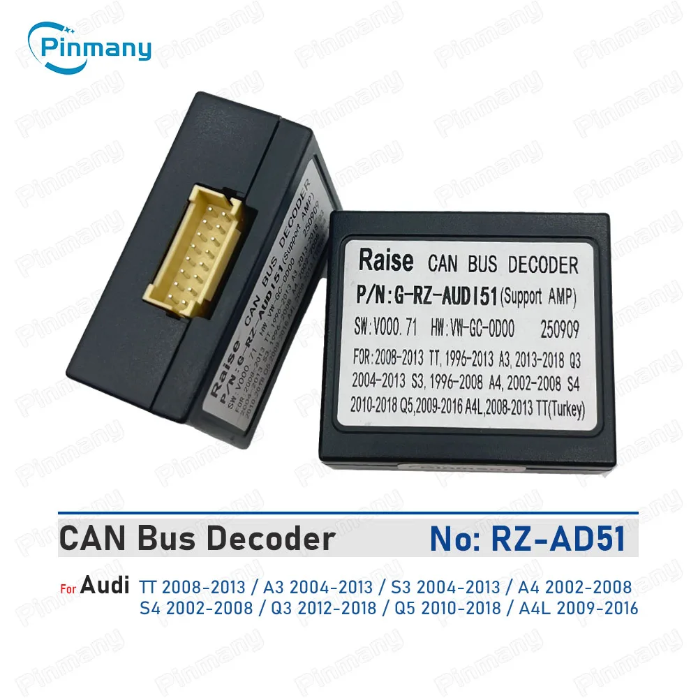 Автомобильный радиоприемник CAN Bus декодер RAISE RZ-AD51 16-контактный черный ящик для Audi TT A3 S3 A4 S4 Q3 Q5 A4L
Автомобильный радиоприемник CAN Bus декодер RAISE RZ-AD51 16-контактный черный ящик для Audi TT A3 S3 A4 S4 Q3 Q5 A4L