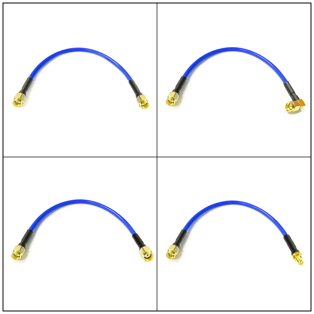 SMA Male to SMA Female/Male Connector Adapter RG402 Semi Flexible Coaxial Cable 0.141" 50 Ohm Blue Jack 20cm/30cm/50cm/100cm
SMA Male to SMA Female/Male Connector Adapter RG402 Semi Flexible Coaxial Cable 0.141" 50 Ohm Blue Jack 20cm/30cm/50cm/100cm