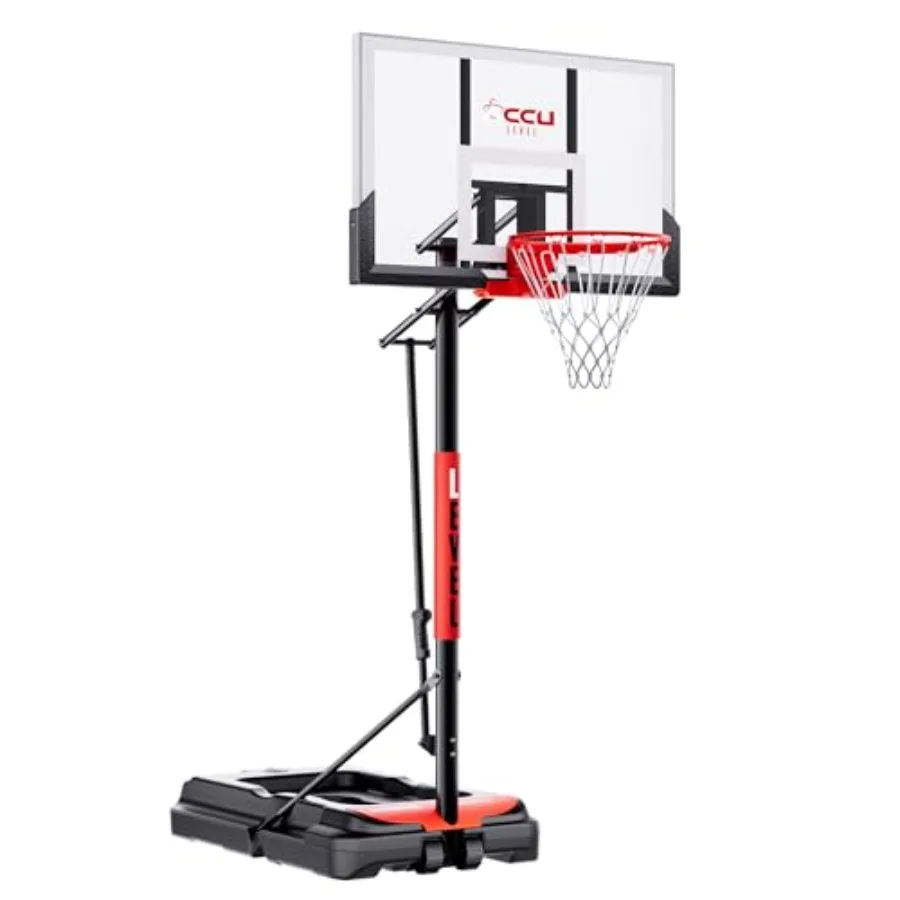 Outdoor Indoor Basketball Hoop 4.7-10ft Adjustable Portable System with 44-48 Inch Angle Adjustable Backboard, Steel Frame, Bla
Outdoor Indoor Basketball Hoop 4.7-10ft Adjustable Portable System with 44-48 Inch Angle Adjustable Backboard, Steel Frame, Bla