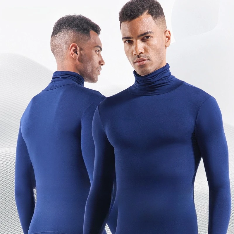 Winter Men's Thermal Underwear Tops Sports Turtleneck Male Thin High Elasticity Warm Top Baselayer Autumn Shaping Underwears
Winter Men's Thermal Underwear Tops Sports Turtleneck Male Thin High Elasticity Warm Top Baselayer Autumn Shaping Underwears