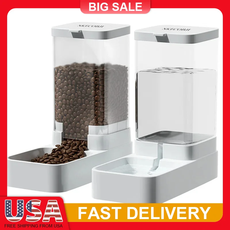 Pet Automatic Feeder Gravity Dispenser Food Storage Bucket Large Capacity Food Grade Materials Simple Cleaning for Cat Dog
Pet Automatic Feeder Gravity Dispenser Food Storage Bucket Large Capacity Food Grade Materials Simple Cleaning for Cat Dog