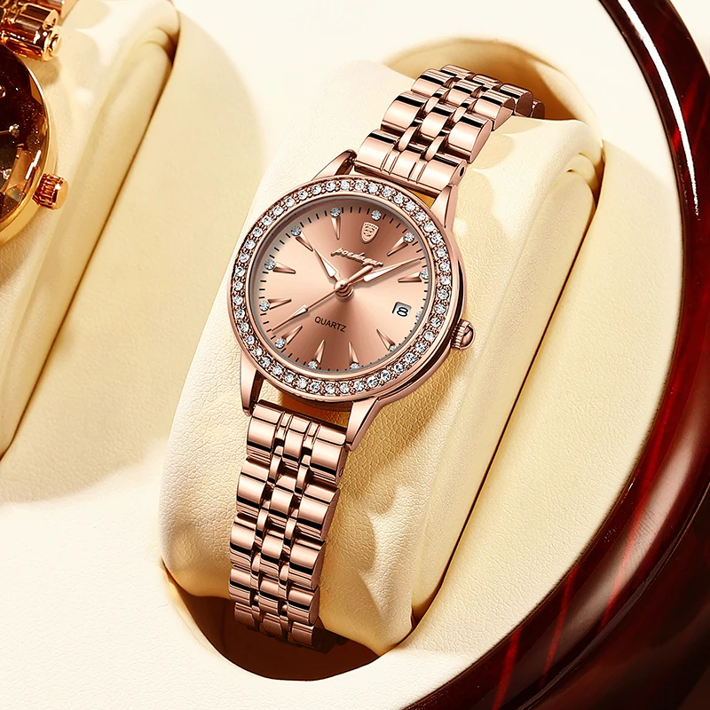 Luxury Quartz Watch Girl's Elegant Fashion Diamond Dial Waterproof Stainless Steel Watches Women High Quality Clock Wristwatch
Luxury Quartz Watch Girl's Elegant Fashion Diamond Dial Waterproof Stainless Steel Watches Women High Quality Clock Wristwatch