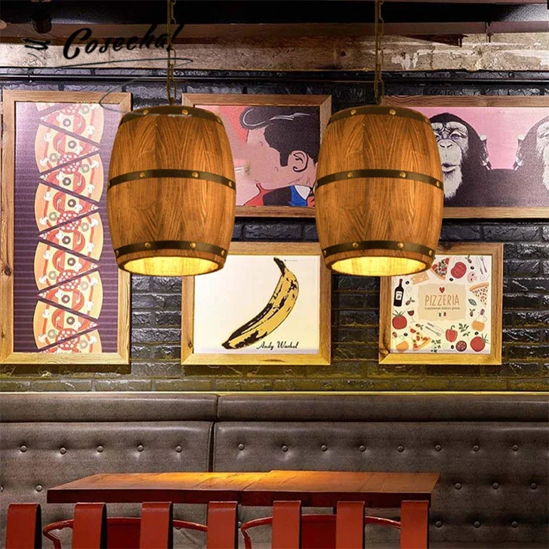 Modern Wood Wine Barrel Style Pendant Lamp American Creative Design Homestay Led Pendant Light For Bar Kitchen Island Entry
Modern Wood Wine Barrel Style Pendant Lamp American Creative Design Homestay Led Pendant Light For Bar Kitchen Island Entry