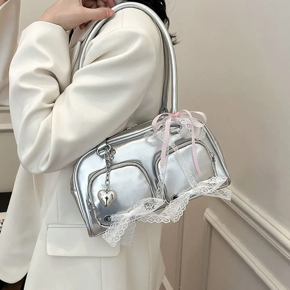 Высококачественная сумка через плечо из искусственной кожи, милая большая вместительная сумка Y2K Tote Bag 
Высококачественная сумка через плечо из искусственной кожи, милая большая вместительная сумка Y2K Tote Bag