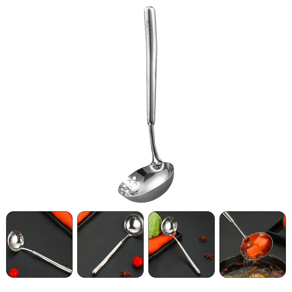 304 Stainless Steel Slotted Soup Ladle Long Handle Cooking Utensil Hot Pot Stews Strainer Serving Spoon Small Slotted Spoon
304 Stainless Steel Slotted Soup Ladle Long Handle Cooking Utensil Hot Pot Stews Strainer Serving Spoon Small Slotted Spoon