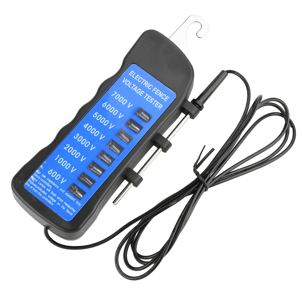 600V-7KV Fence Tester Voltage Meter Garden Horse Livestock Electric Fence Voltmeter No Need Battery with 8 Indicator Light
600V-7KV Fence Tester Voltage Meter Garden Horse Livestock Electric Fence Voltmeter No Need Battery with 8 Indicator Light