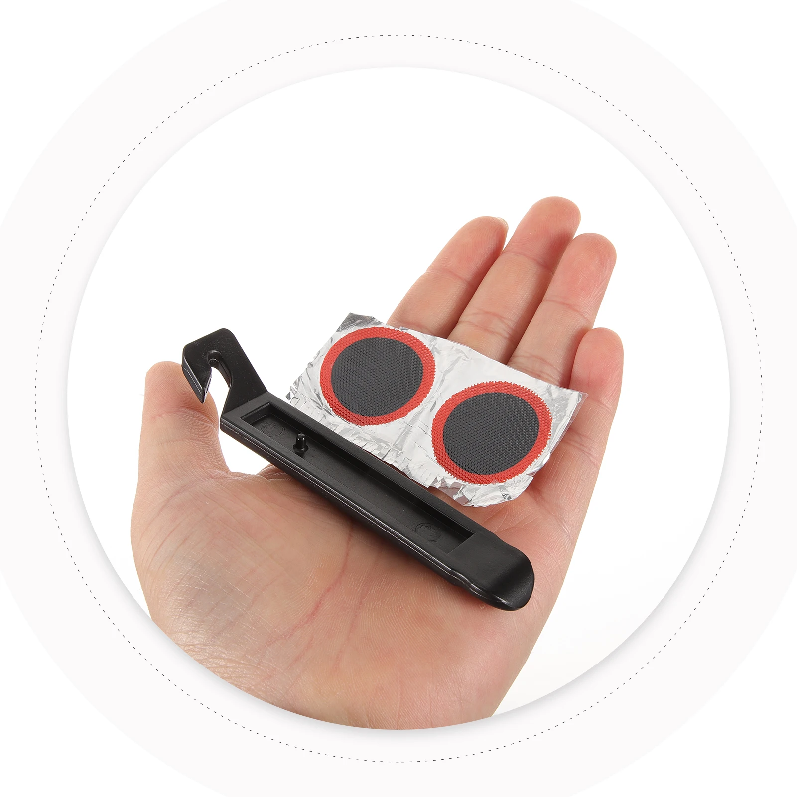 1 set Tire Repair Kit Self Adhesive Patches for Bicycle Inner Tubes without Glue Bike Patch Kit Rubber Patches for Mountain Road
1 set Tire Repair Kit Self Adhesive Patches for Bicycle Inner Tubes without Glue Bike Patch Kit Rubber Patches for Mountain Road