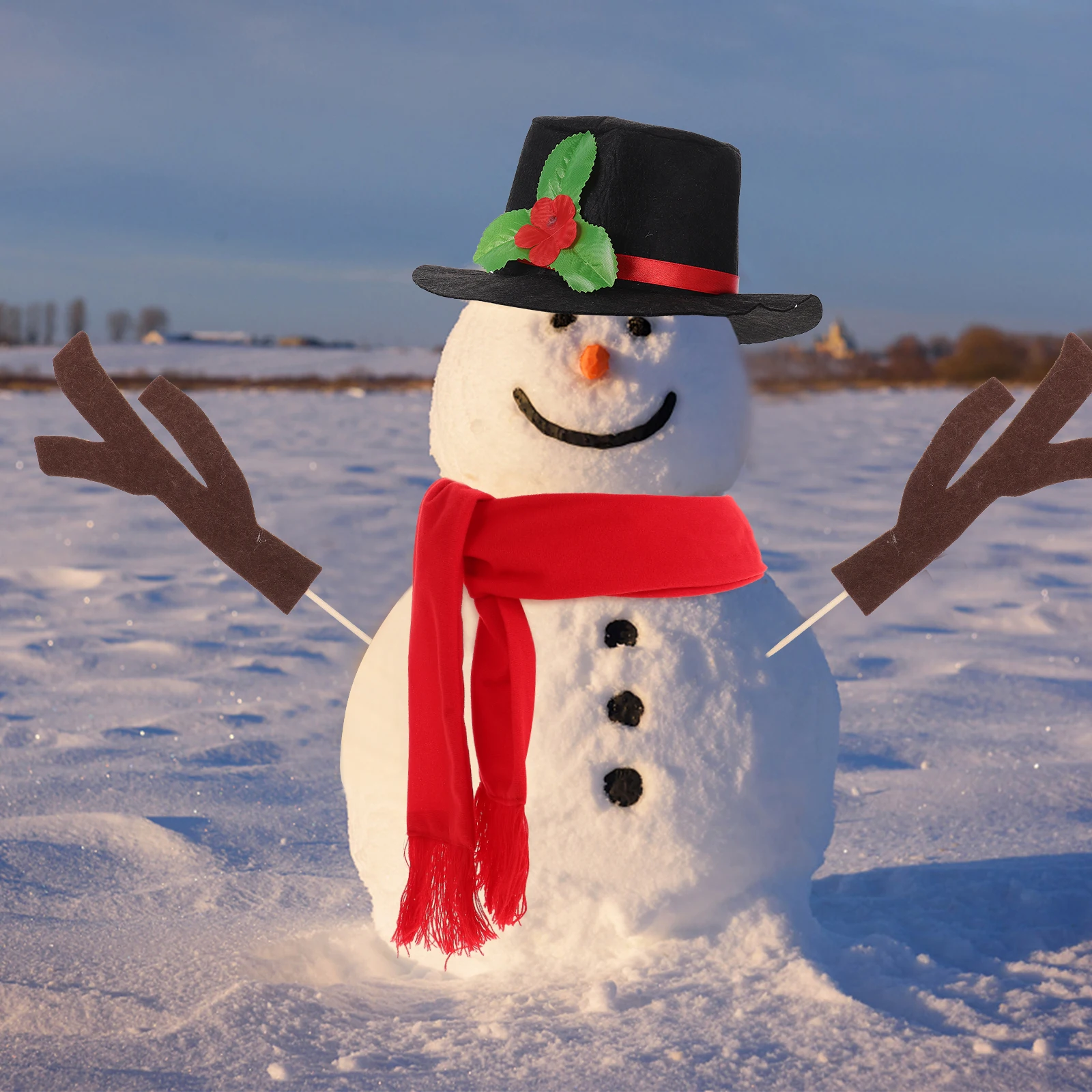 Snowman Hat Scarf Set Decorating Props Kit Dressing Diy Accessories Decorations Christmas Crafts
Snowman Hat Scarf Set Decorating Props Kit Dressing Diy Accessories Decorations Christmas Crafts