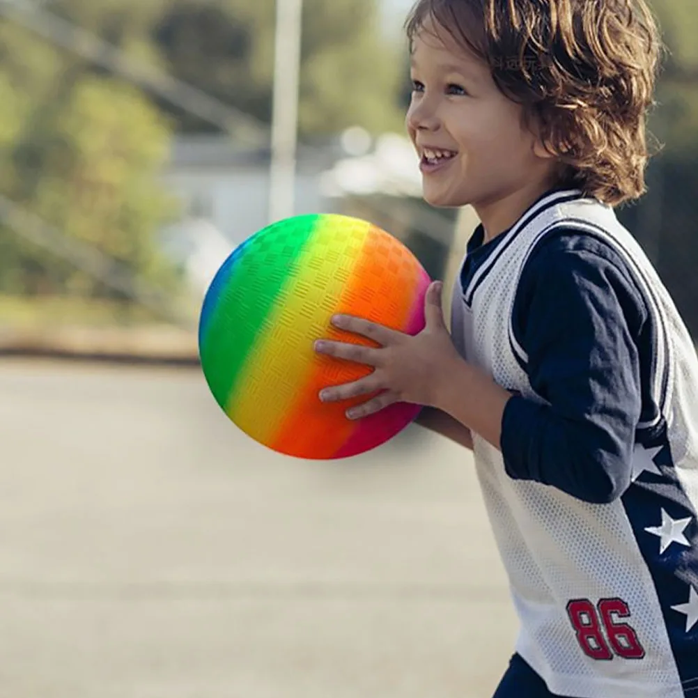 1 pc Environmentally Friendly Rainbow PVC Ball Toys Outdoor Inflatable Colorful Kids Bouncy Child Fun Games Exercise
1 pc Environmentally Friendly Rainbow PVC Ball Toys Outdoor Inflatable Colorful Kids Bouncy Child Fun Games Exercise