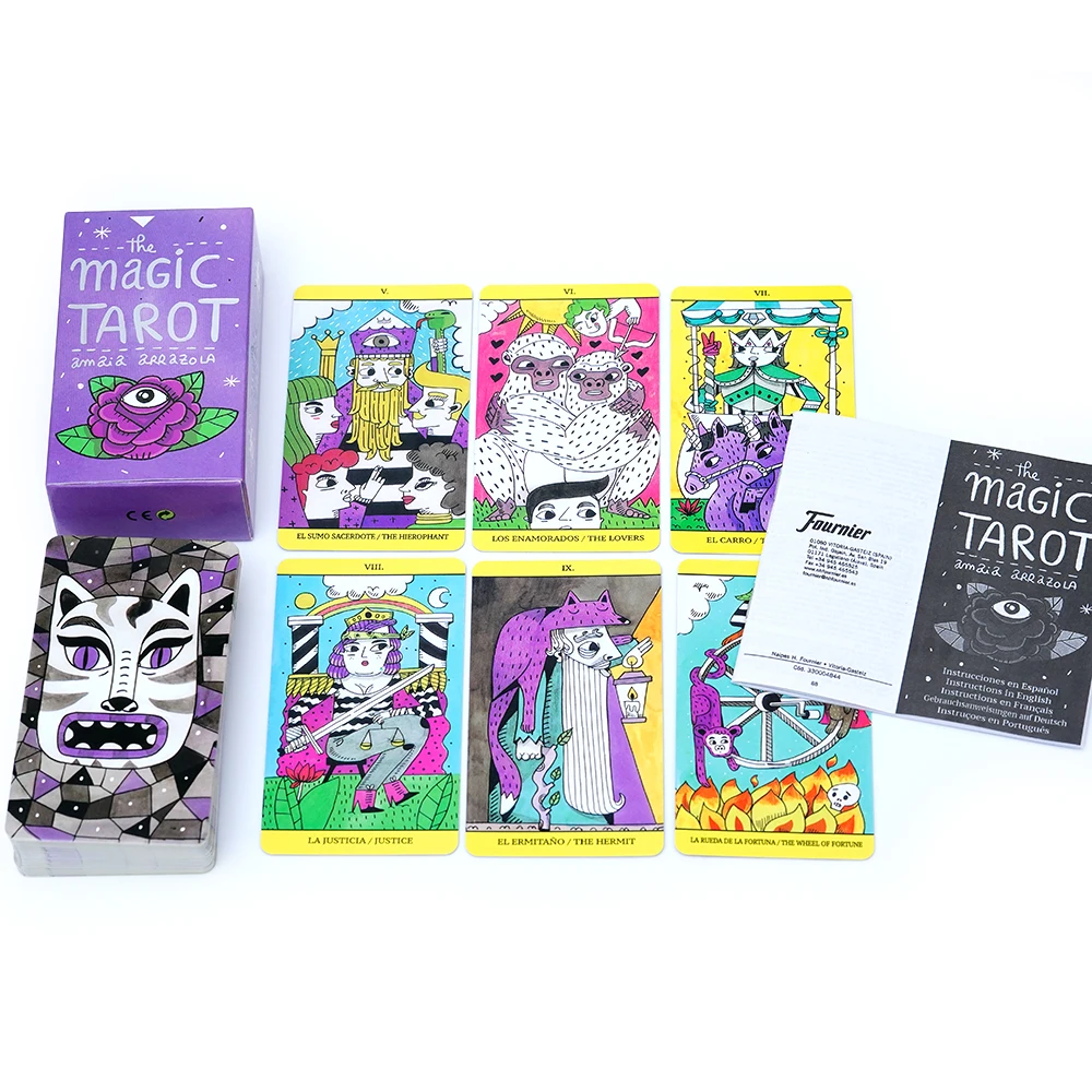 España The Magic Tarot Cards in Spanish Version Board Game Divination Deck for Beginners Oracle Cards Tarot Deck Family Party
España The Magic Tarot Cards in Spanish Version Board Game Divination Deck for Beginners Oracle Cards Tarot Deck Family Party