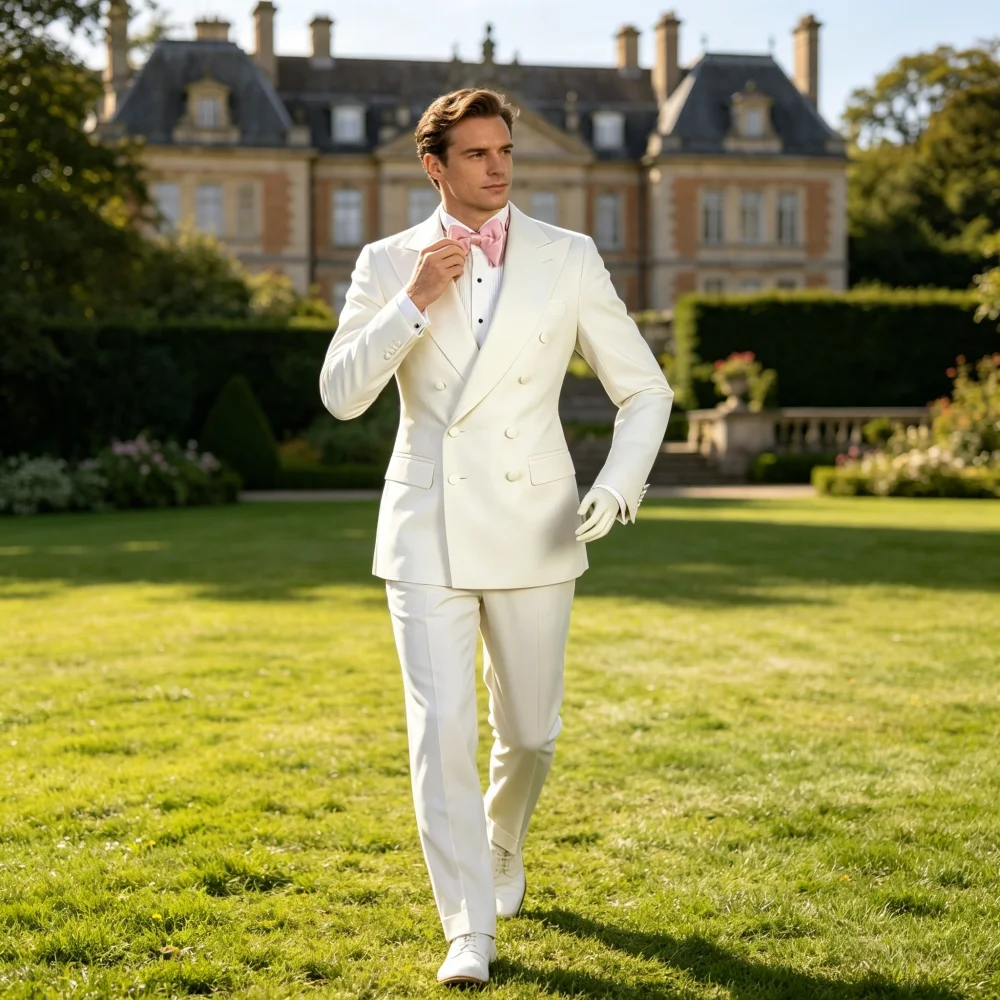 Men's Slim Fit Peak Lapel Two-Piece Suit for Business Conferences Graduations Weddings And Cocktail Parties
Men's Slim Fit Peak Lapel Two-Piece Suit for Business Conferences Graduations Weddings And Cocktail Parties