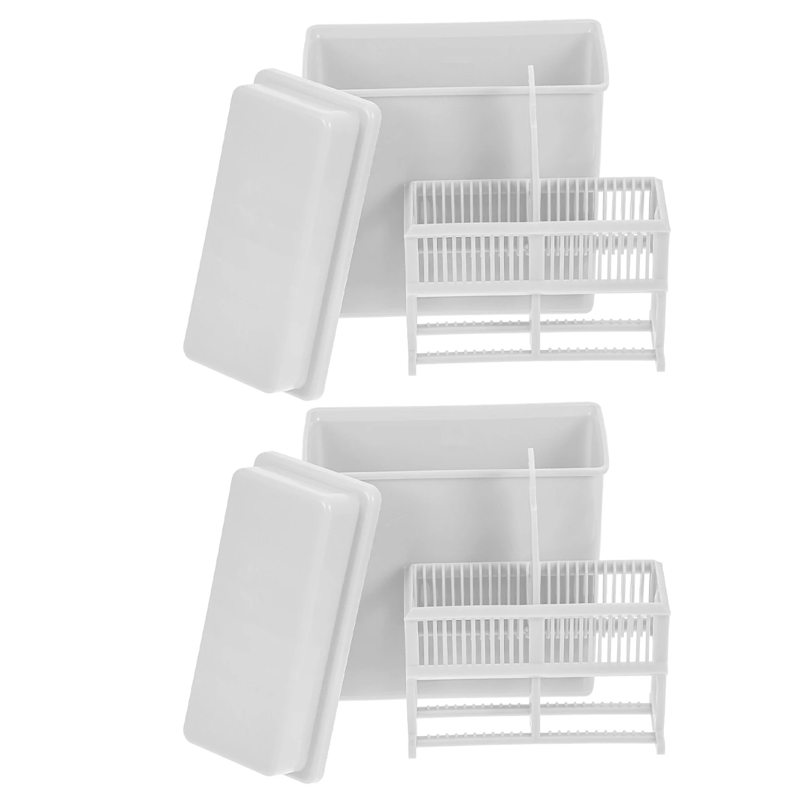 2 Sets Slide Stain Rack Microscope Lab Sample Storage Accessories Container Drying Glass Plastic
2 Sets Slide Stain Rack Microscope Lab Sample Storage Accessories Container Drying Glass Plastic