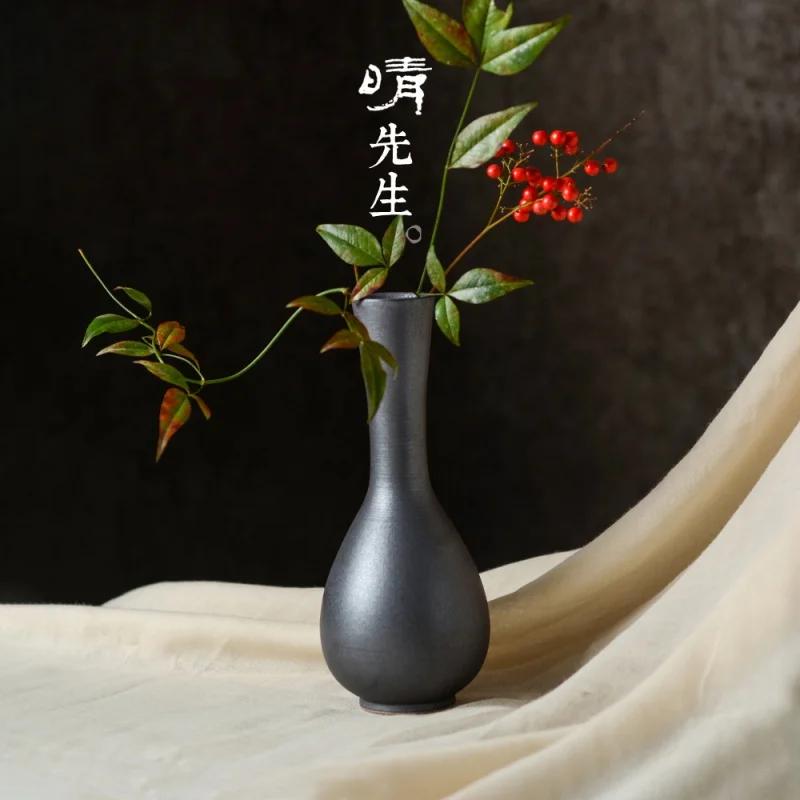 ★Sunny Ceramic Black Handmade Vase Tea Mat Decoration New Chinese Simple Home Accessories Flower Tea Ceremony Zen Flower Vase
★Sunny Ceramic Black Handmade Vase Tea Mat Decoration New Chinese Simple Home Accessories Flower Tea Ceremony Zen Flower Vase