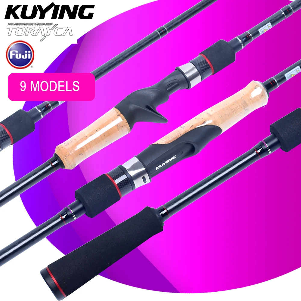 KUYING RAINFOREST 1.9m 1.98m 2.04m 2.08m 2.1m 2.28m Fishing Lure Rod Spinning Baitcasting Carbon Multi Universal Cane Pole 
KUYING RAINFOREST 1.9m 1.98m 2.04m 2.08m 2.1m 2.28m Fishing Lure Rod Spinning Baitcasting Carbon Multi Universal Cane Pole