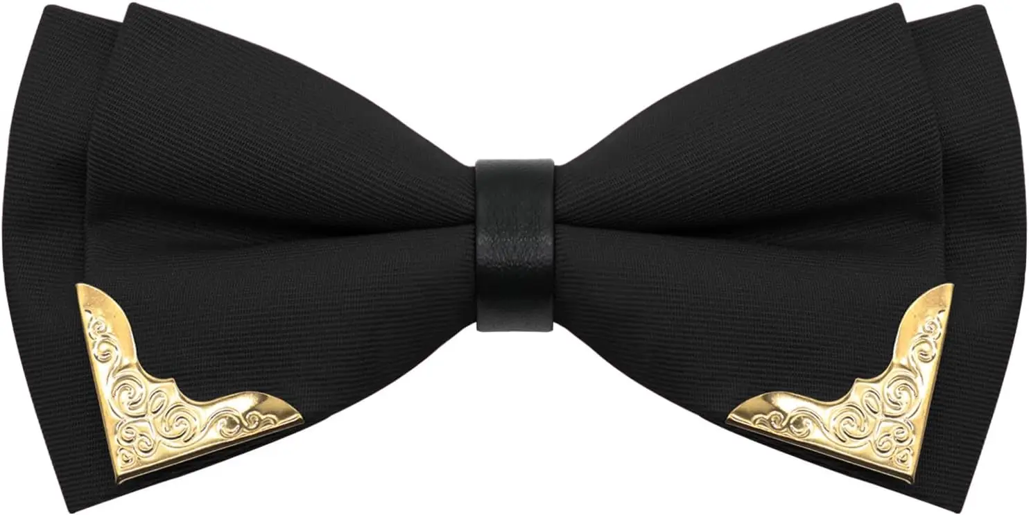Metal Gold Bow Tie Pre Tied Tuxedo Bowties for Prom Wedding Party
Metal Gold Bow Tie Pre Tied Tuxedo Bowties for Prom Wedding Party