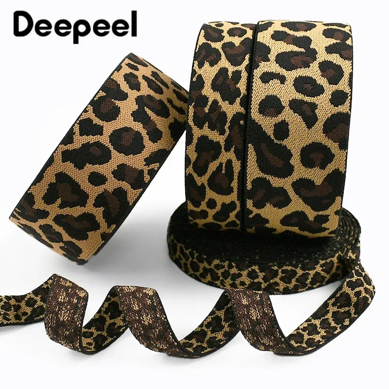 3-10M 15-50mm Leopard Jacquard Elastic Band Stretch Ribbon for Yoga Pants Waistband Belt Clothing Garment DIY Sewing Accessories
3-10M 15-50mm Leopard Jacquard Elastic Band Stretch Ribbon for Yoga Pants Waistband Belt Clothing Garment DIY Sewing Accessories