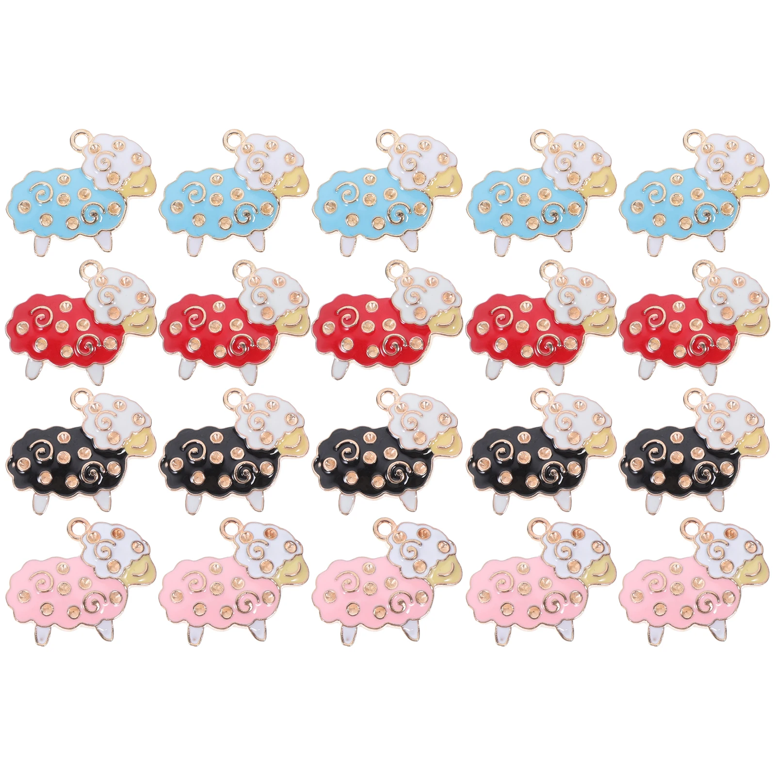 20pcs Alloy Pendant Animal Dangle Charms Enamel Sheep Jewelry Making Necklace Bracelet Earrings Red Black Diy
20pcs Alloy Pendant Animal Dangle Charms Enamel Sheep Jewelry Making Necklace Bracelet Earrings Red Black Diy