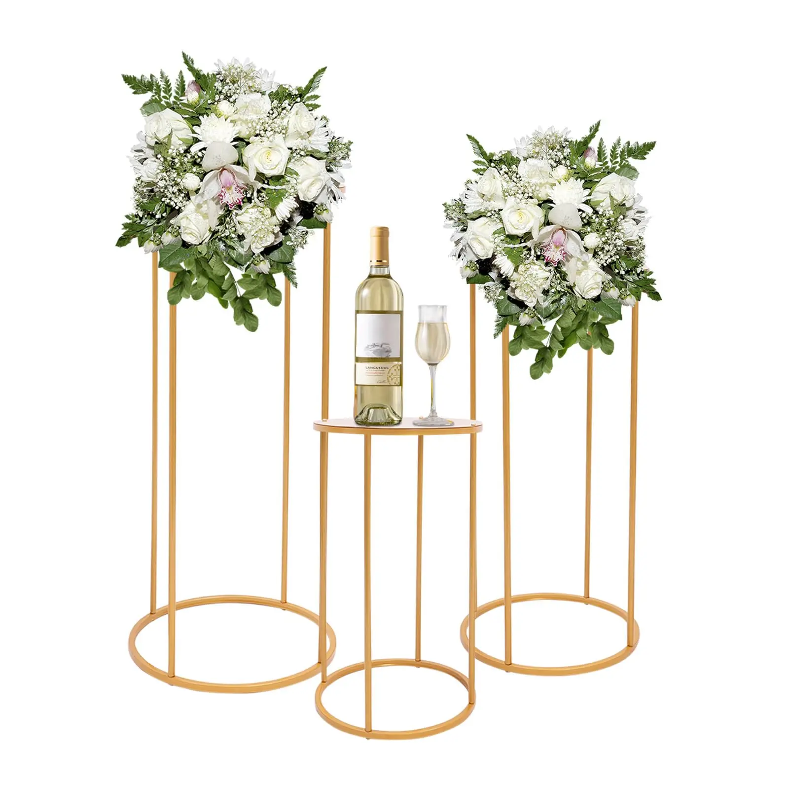 Wedding Flower Stand, 3PCS Round Flower Holders, Modern Style Free Standing Cylindrical Wedding Rack for Parties and Living Room
Wedding Flower Stand, 3PCS Round Flower Holders, Modern Style Free Standing Cylindrical Wedding Rack for Parties and Living Room