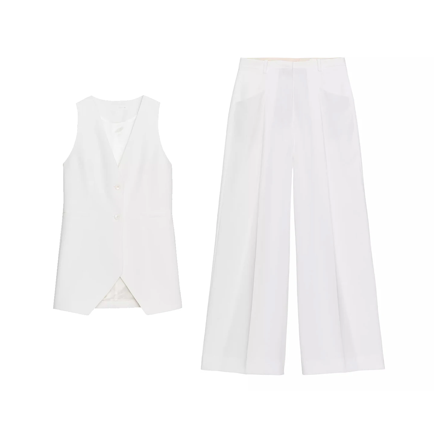 Z Women's Faion Set Summer 2025 V-ne Svel Vest Pleated Long Pants Casual Sle Four Seasons Polyester Fiber
Z Women's Faion Set Summer 2025 V-ne Svel Vest Pleated Long Pants Casual Sle Four Seasons Polyester Fiber