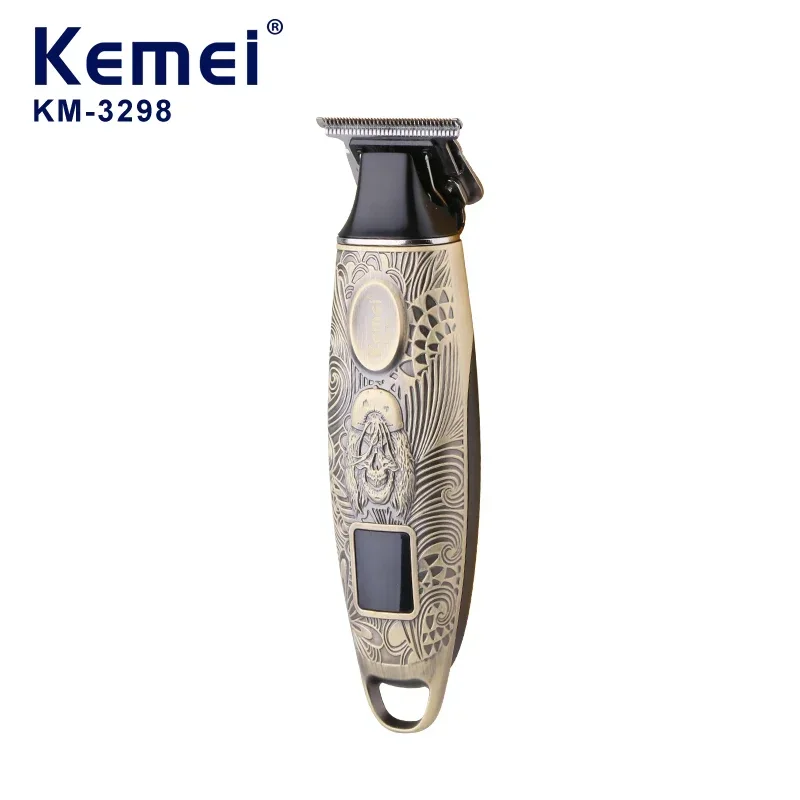 Kemei KM 3298 Professional Cordless Hair Clipper Retro Metal Body, USB Rechargeable, Barber Grade Electric Trimmer
Kemei KM 3298 Professional Cordless Hair Clipper Retro Metal Body, USB Rechargeable, Barber Grade Electric Trimmer