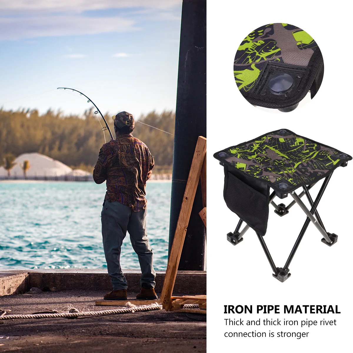 Folding Fishing Chair Portable Stool Outdoor Camping Seat Collapsible Garden Balcony Terrace Durable
Folding Fishing Chair Portable Stool Outdoor Camping Seat Collapsible Garden Balcony Terrace Durable