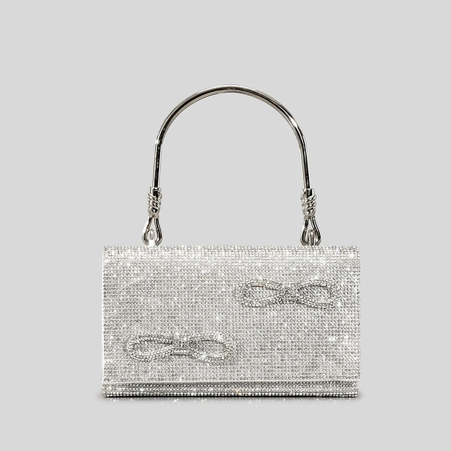 Fashion Bow Rhinestone Evening Bag Designer Diamonds Box Women Handbags Luxury Shinny Shoulder Crossbody Bag Small Flap Purses
Fashion Bow Rhinestone Evening Bag Designer Diamonds Box Women Handbags Luxury Shinny Shoulder Crossbody Bag Small Flap Purses