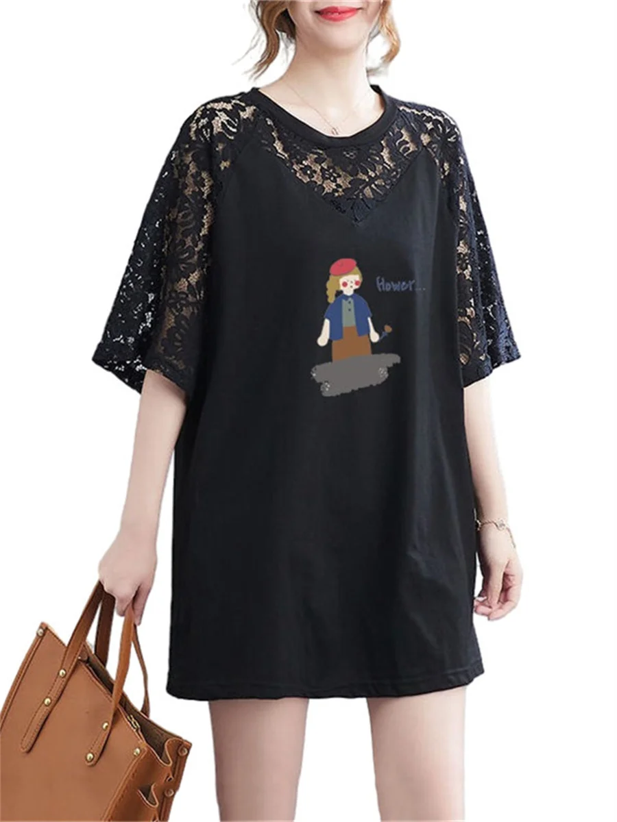 6XL Women Spring Summer Blouses Shirts Lady Fashion Casual Short Sleeve O-Neck Collar Sexy Lace Embroidery Blusas Tops WY0702
6XL Women Spring Summer Blouses Shirts Lady Fashion Casual Short Sleeve O-Neck Collar Sexy Lace Embroidery Blusas Tops WY0702
