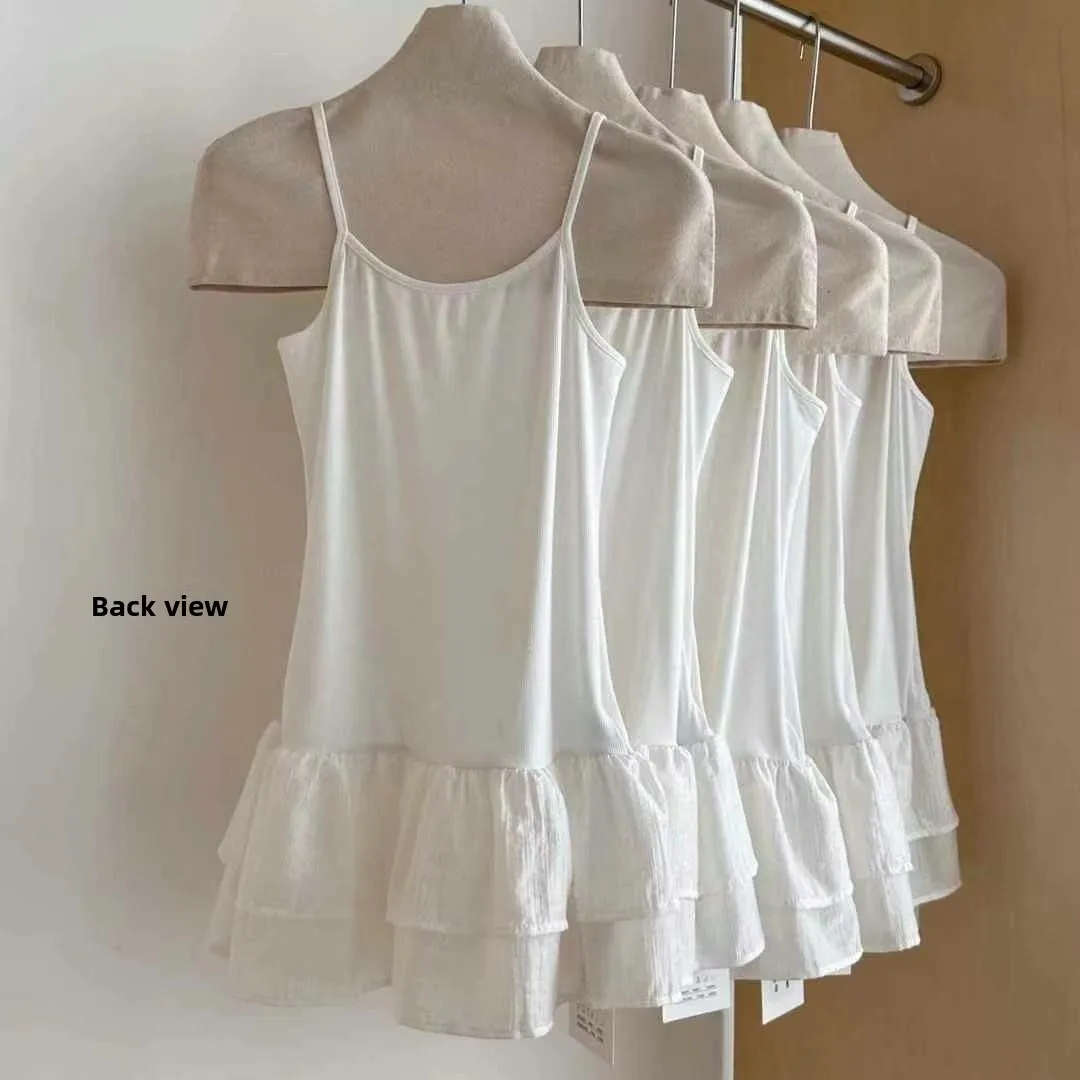 Ballet Sle White Lace Trim Crop Top Women's Slim Fit Summer New Sle ter Ne Vest Pure Color ort Length
Ballet Sle White Lace Trim Crop Top Women's Slim Fit Summer New Sle ter Ne Vest Pure Color ort Length