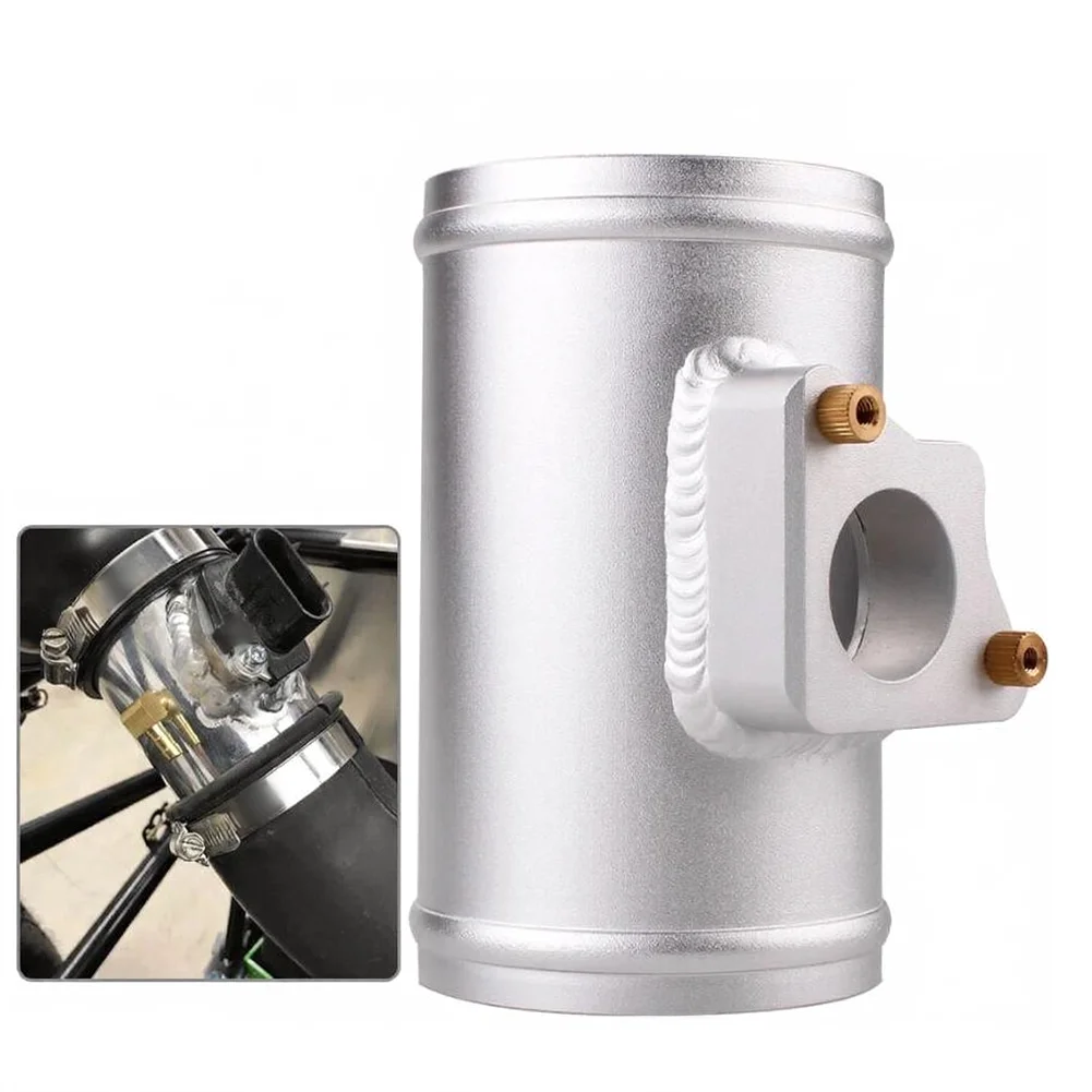 MAF005 76mm Mass Air Flow Sensor Adapter Intake Pipe Tube Made of Aluminum Alloy for and Engine Air Intake Systems
MAF005 76mm Mass Air Flow Sensor Adapter Intake Pipe Tube Made of Aluminum Alloy for and Engine Air Intake Systems