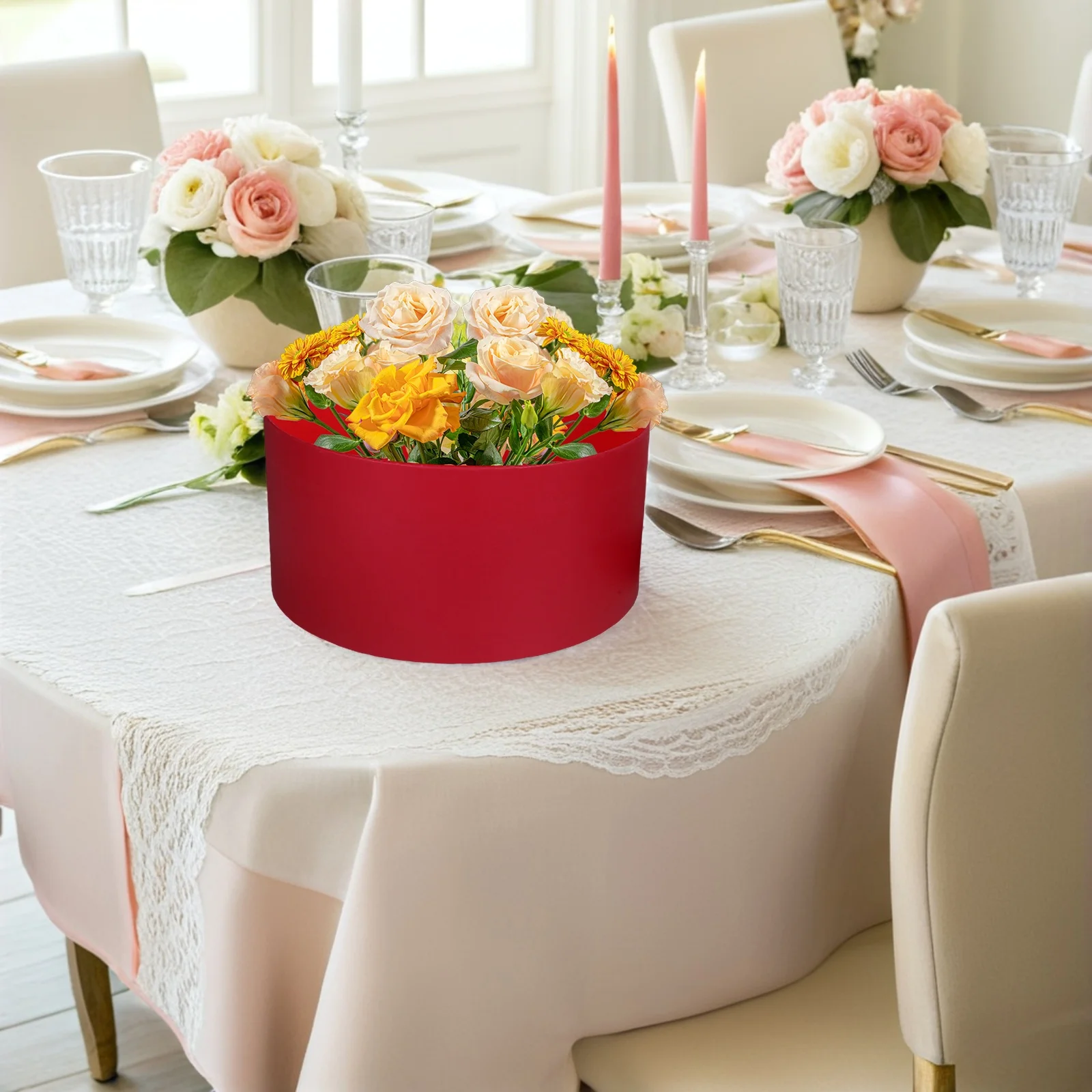 2Pcs Valentine's Day Flower Box with Round Window Elegant Transparent Packaging for Fresh Bouquets Floral Gift Box for Special
2Pcs Valentine's Day Flower Box with Round Window Elegant Transparent Packaging for Fresh Bouquets Floral Gift Box for Special