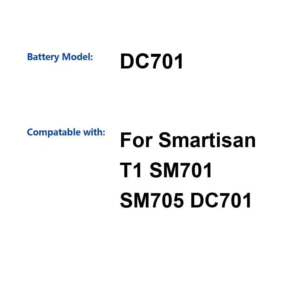 2570mAh Stable Mobile Phone Battery DC701 For Smartisan T1 SM701 SM705 Reliable Replacement
2570mAh Stable Mobile Phone Battery DC701 For Smartisan T1 SM701 SM705 Reliable Replacement