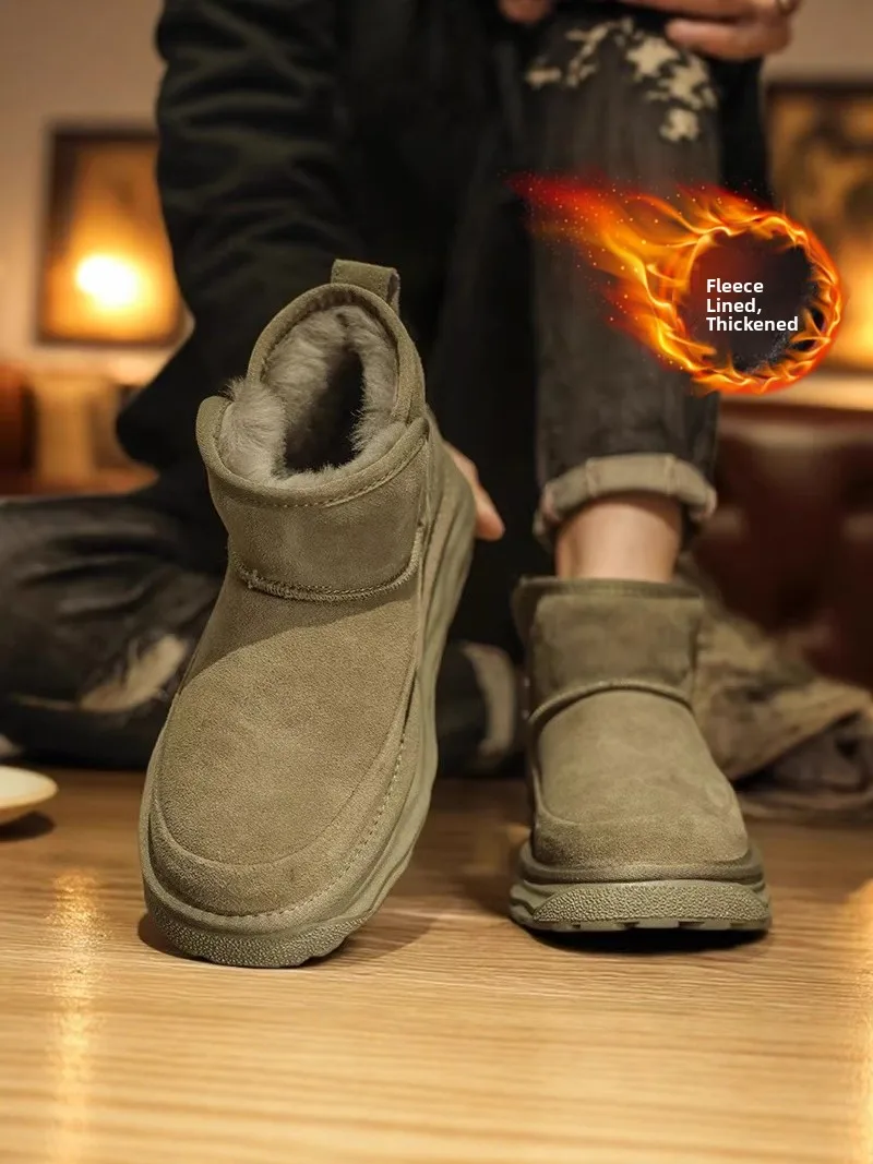 Northeast Men's Winter Snow Boots Fleece Lined Warm Cotton Shoes Waterproof Anti-slip Leather Fur Integrated Cold Resistant B...
Northeast Men's Winter Snow Boots Fleece Lined Warm Cotton Shoes Waterproof Anti-slip Leather Fur Integrated Cold Resistant B...
