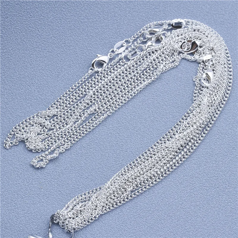 5PCS wholesale 925 Sterling Silver 2mm Flat Side Chain Necklaces for Women Fashion Jewelry Wedding Party Gifts
5PCS wholesale 925 Sterling Silver 2mm Flat Side Chain Necklaces for Women Fashion Jewelry Wedding Party Gifts