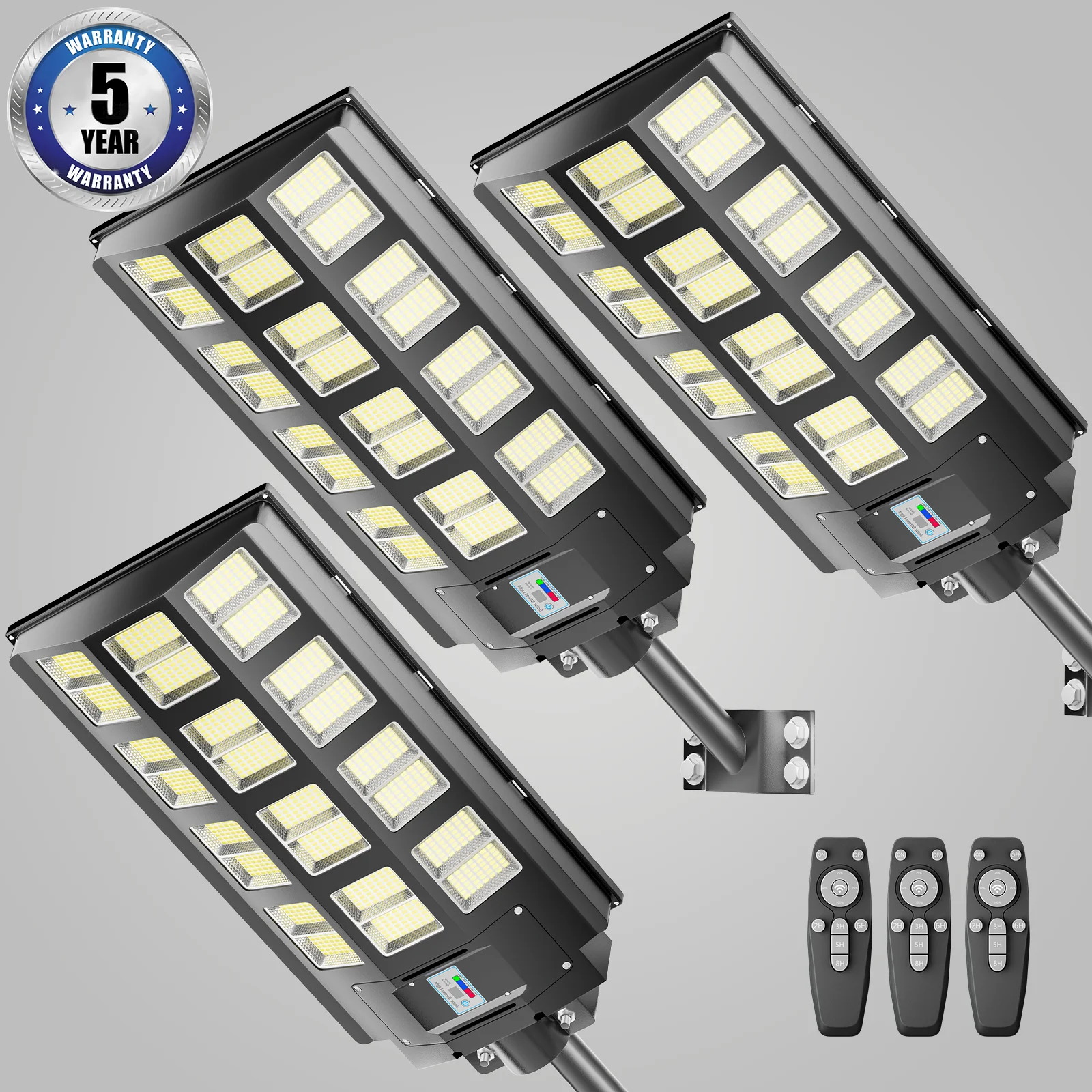 Outdoor Solar 4800W LED Lighting Fixtures 3-Piece Set, Waterproof and Durable, Perfectly Illuminates Your Outdoor Space
Outdoor Solar 4800W LED Lighting Fixtures 3-Piece Set, Waterproof and Durable, Perfectly Illuminates Your Outdoor Space