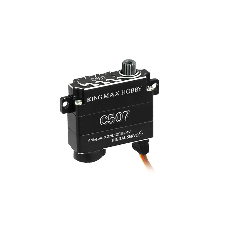 KINGMAX Servo C507-9g 4.9kg.cm,digital,steel gears mini servos WING Servos RC Air plane
KINGMAX Servo C507-9g 4.9kg.cm,digital,steel gears mini servos WING Servos RC Air plane