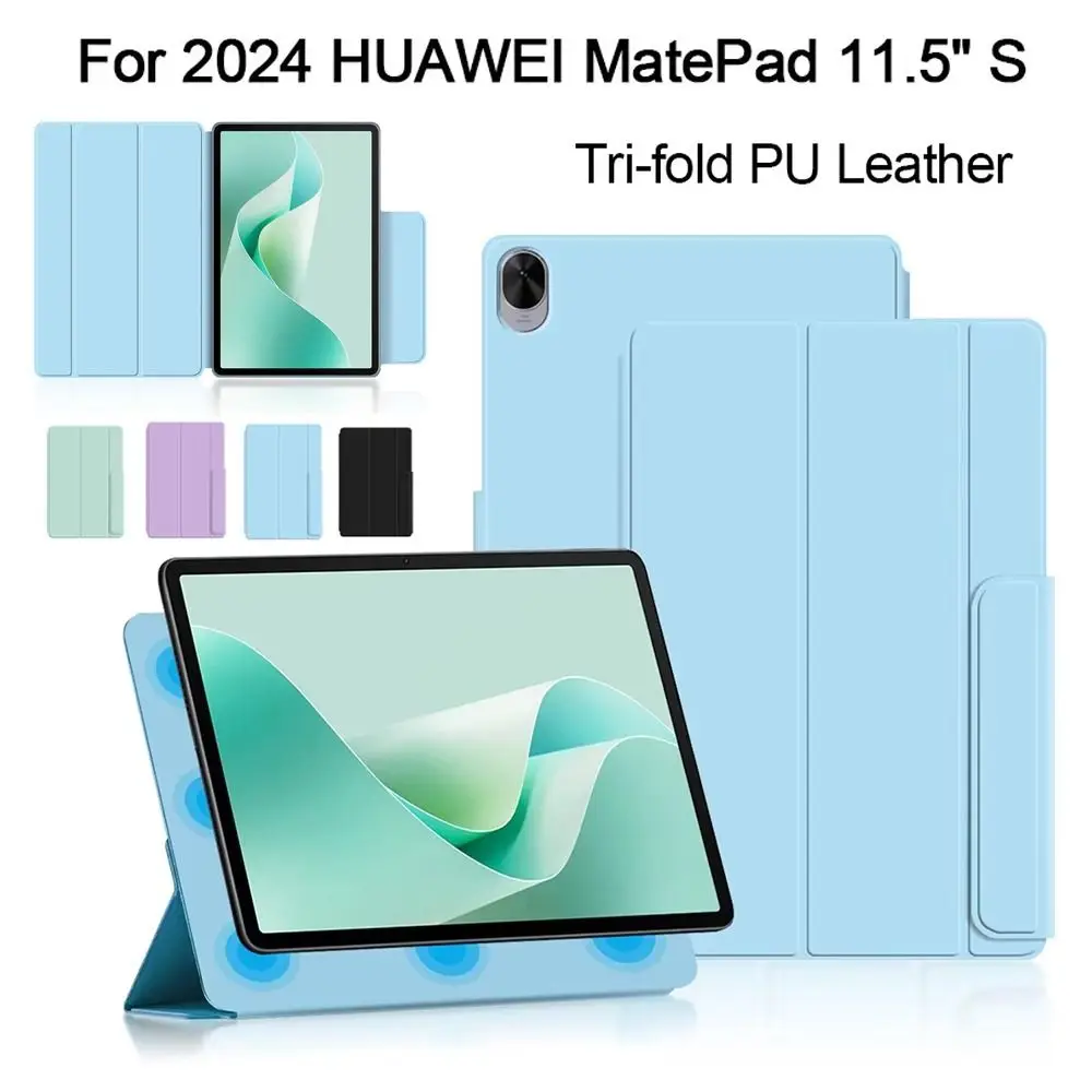 Magnetic Tablet Case Smart Trifold Stand TGR-W09/TGR-W10 Cover Anti Scratch Shockproof for HUAWEI MatePad 11.5 S 2024
Magnetic Tablet Case Smart Trifold Stand TGR-W09/TGR-W10 Cover Anti Scratch Shockproof for HUAWEI MatePad 11.5 S 2024