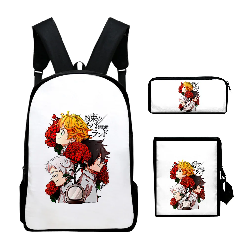 Classic The Promised Neverland 3D Print 3pcs/Set pupil School Bags Laptop Daypack Backpack Inclined shoulder bag Pencil Case
Classic The Promised Neverland 3D Print 3pcs/Set pupil School Bags Laptop Daypack Backpack Inclined shoulder bag Pencil Case