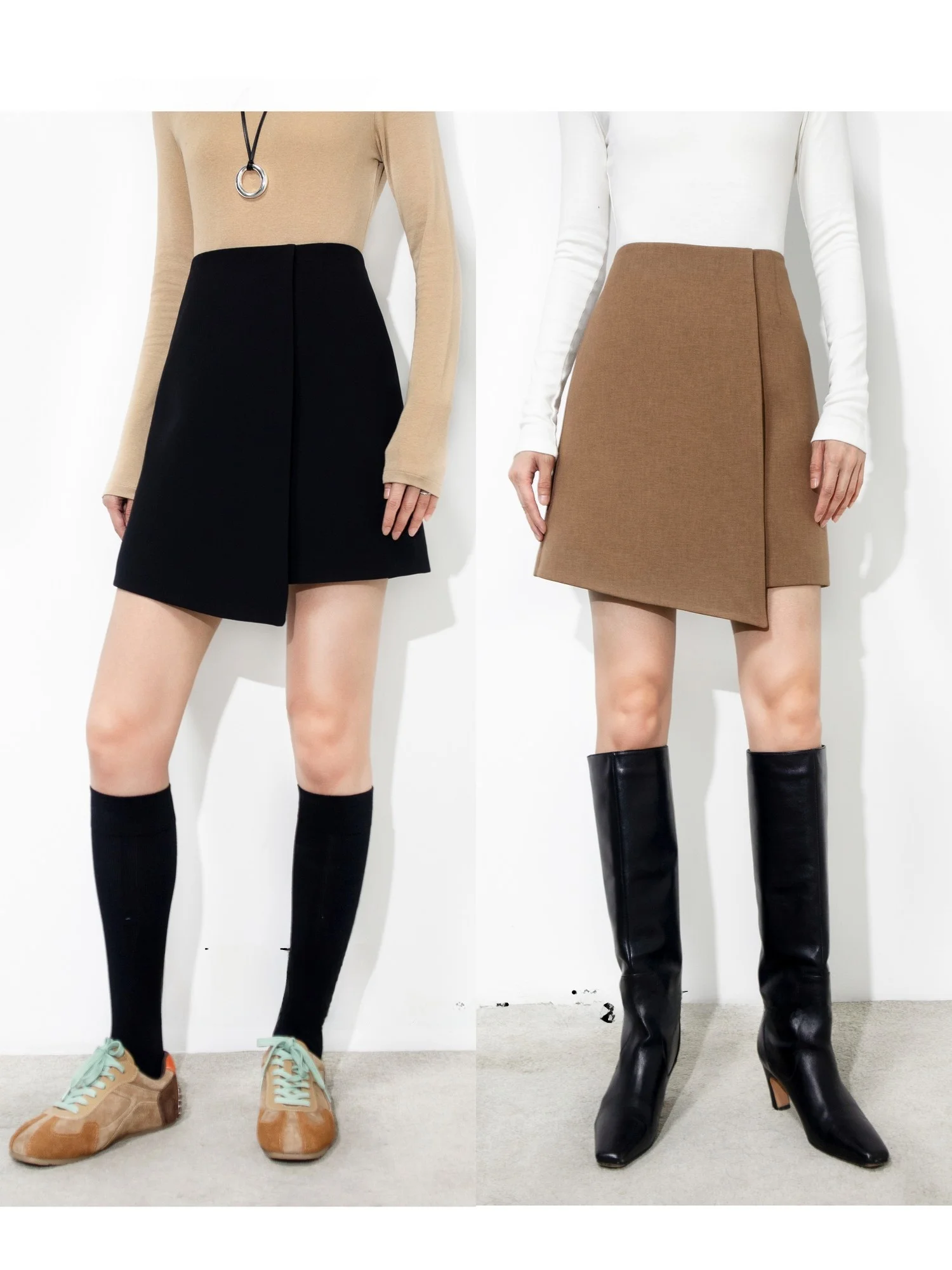 ABH Wool Blend Autumn Winter Versatile Hard Leg Asymmetrical Attached A-Line Skirt for Women Commute Simple Sle with L...
ABH Wool Blend Autumn Winter Versatile Hard Leg Asymmetrical Attached A-Line Skirt for Women Commute Simple Sle with L...