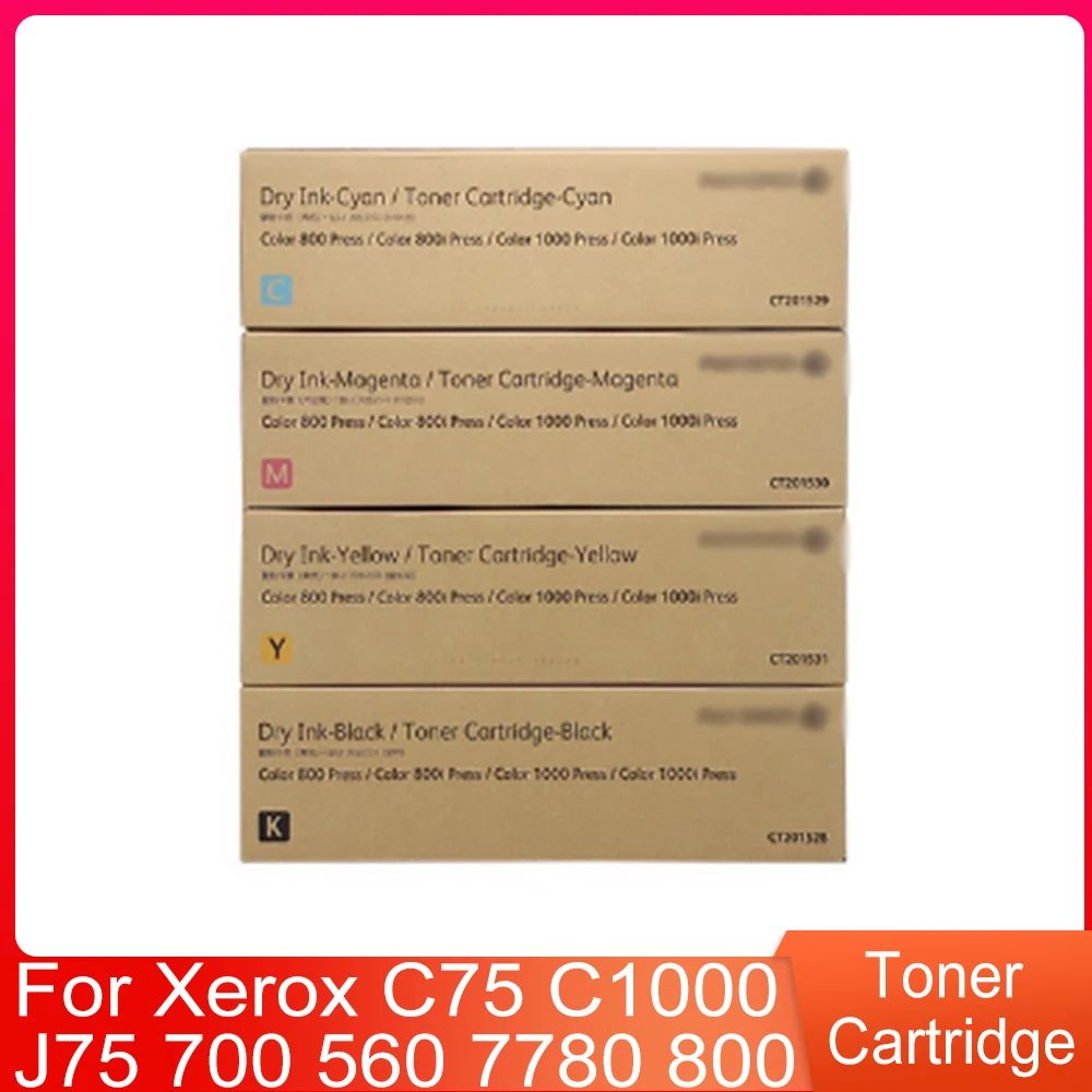 Original High-Gloss Asia-Pacific Edition CMYK Toner Cartridge for Xerox 800 C1000 C75 J75 700 560 7780
Original High-Gloss Asia-Pacific Edition CMYK Toner Cartridge for Xerox 800 C1000 C75 J75 700 560 7780