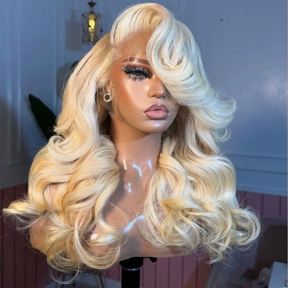 40-дюймовый парик из натуральных бразильских волос, 200% плотность, цвет 613 блонд, с кружевной передней частью 13x4, волнистый, для женщин
40-дюймовый парик из натуральных бразильских волос, 200% плотность, цвет 613 блонд, с кружевной передней частью 13x4, волнистый, для женщин