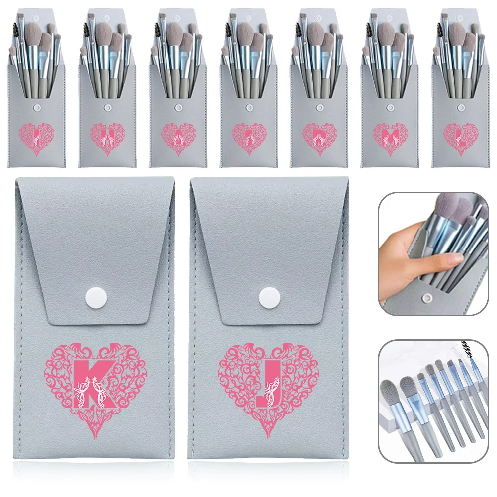 8Pcs Women Makeup Brush Set Soft Fluffy Makeup Brushes Kit Eye Shadow Brushes Initial Name Love letter 26 Letter Pattern
8Pcs Women Makeup Brush Set Soft Fluffy Makeup Brushes Kit Eye Shadow Brushes Initial Name Love letter 26 Letter Pattern