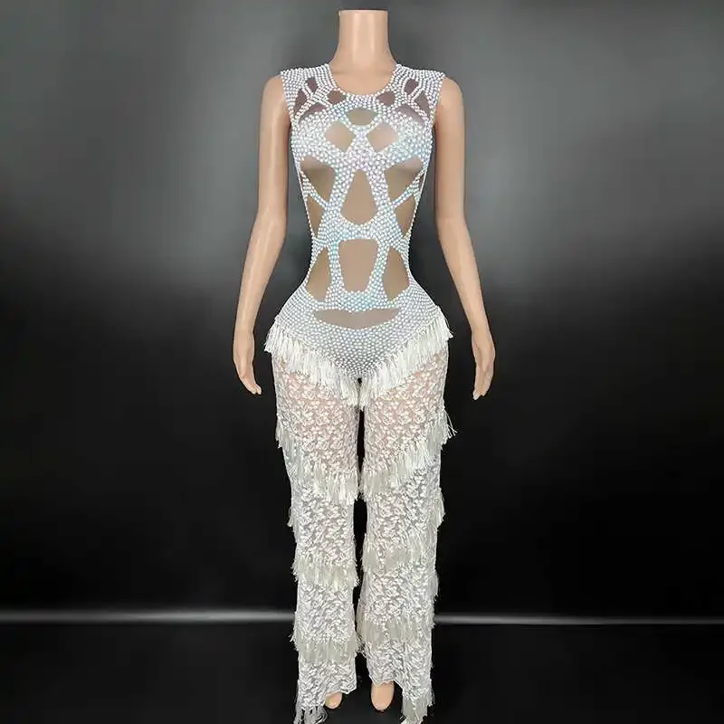 Sparkly Rhinestones Outfit Fringe Bodysuit WomenVightclub Party Dance Costume Stage Wear SexyTassel Leotard Performance Clothin
Sparkly Rhinestones Outfit Fringe Bodysuit WomenVightclub Party Dance Costume Stage Wear SexyTassel Leotard Performance Clothin