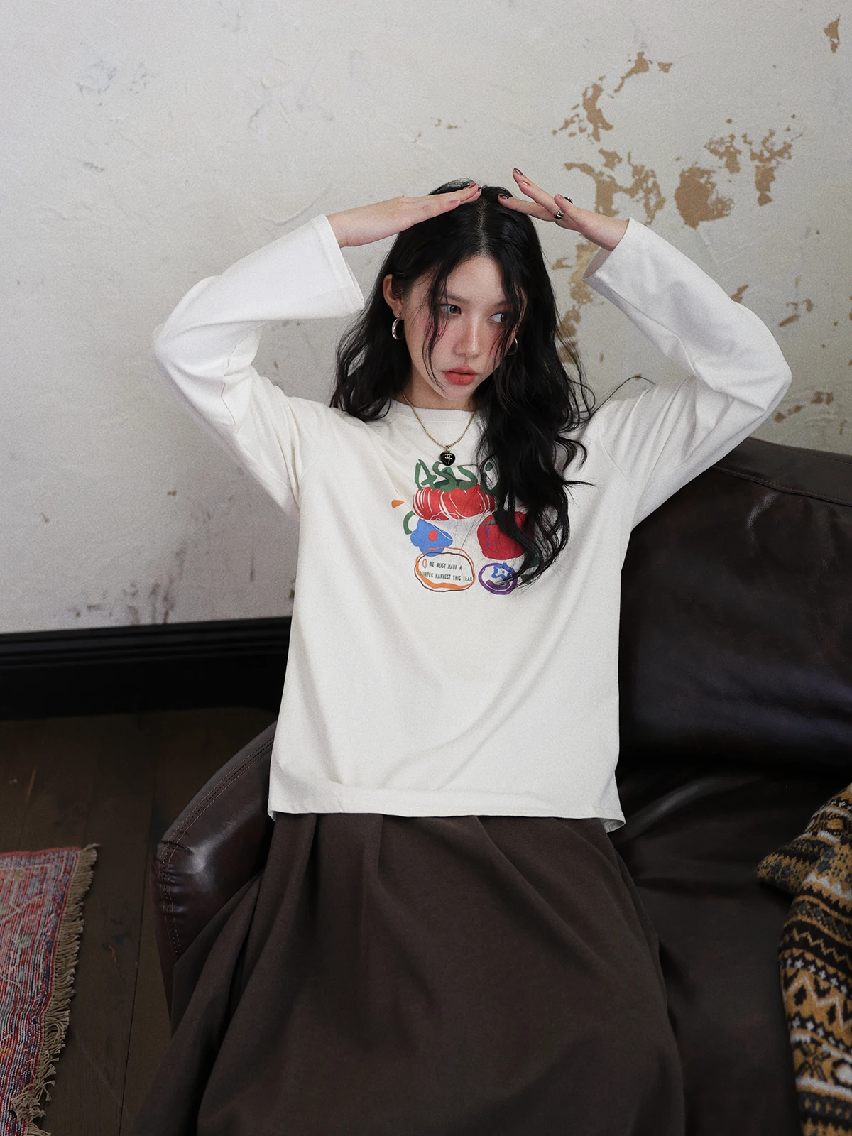 DR Женская футболка с принтом Long Sve Fce, свободная женская футболка с базовым слоем, осенне-зимняя женская футболка Faion
DR Женская футболка с принтом Long Sve Fce, свободная женская футболка с базовым слоем, осенне-зимняя женская футболка Faion