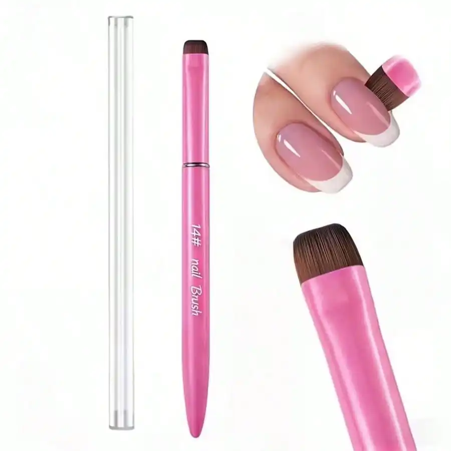 1pc 3-In-1 French Manicure Brush with Multi-Functional Fine Brush Head. For Gel & Acrylic Nails, Precise Cleaning & Polish Removal. Multi-Purpose Nail Brush.
1pc 3-In-1 French Manicure Brush with Multi-Functional Fine Brush Head. For Gel & Acrylic Nails, Precise Cleaning & Polish Removal. Multi-Purpose Nail Brush.