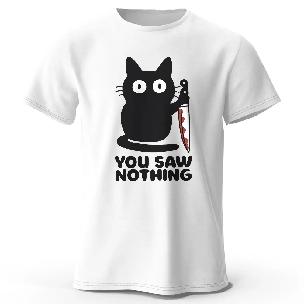 2025 Women's Funny Cat Printed Basic Crew Neck Cotton T-Shirt, Breathable Round Neck Short Sleeve Tee Unisex Fit for Men & Women
2025 Women's Funny Cat Printed Basic Crew Neck Cotton T-Shirt, Breathable Round Neck Short Sleeve Tee Unisex Fit for Men & Women